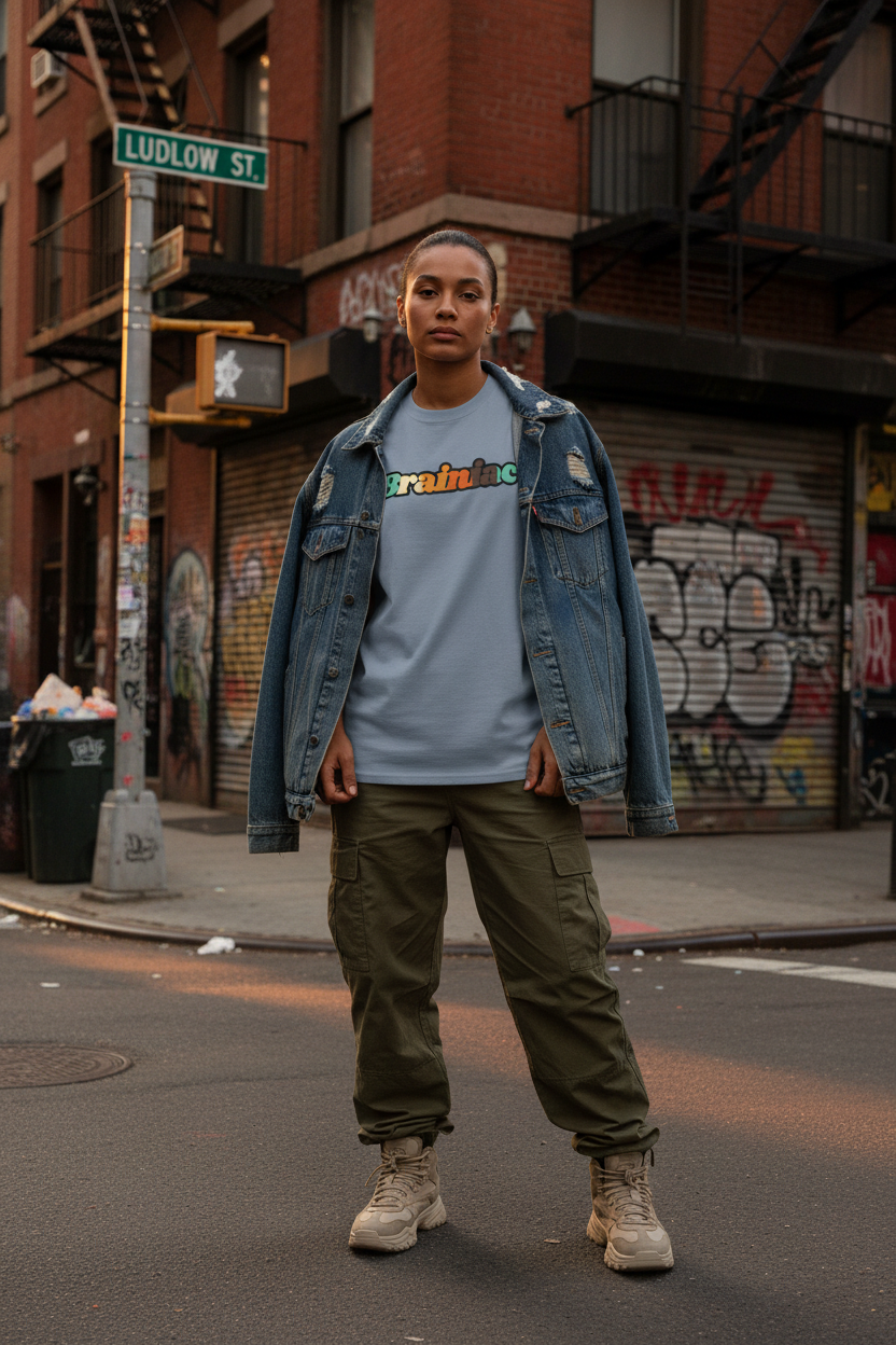 Sport Grey Brainiac T-Shirt - NYC Streetwear Editorial